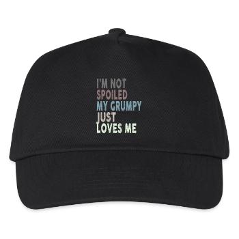 I'm Not Spoiled My Grumpy Just Loves Me Funny - Kinder Basecap - Schwarz - Vorne