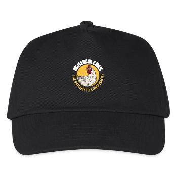 Chickens The Gateway To Conspiracies - Kids’ Baseball Cap - black - Front