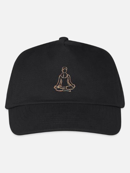 Yogini - Kinder Basecap - Schwarz