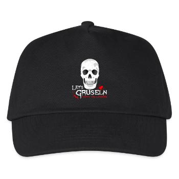 gruseln erschrecken Halloween feiern - Kinder Basecap - Schwarz - Vorne