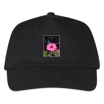 Photo Hibiscus - Kids’ Baseball Cap - black - Front