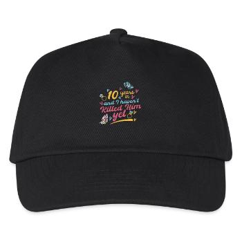 10 Jahre später und ich habe ihn noch nicht getötet - Kinder Basecap - Schwarz - Vorne