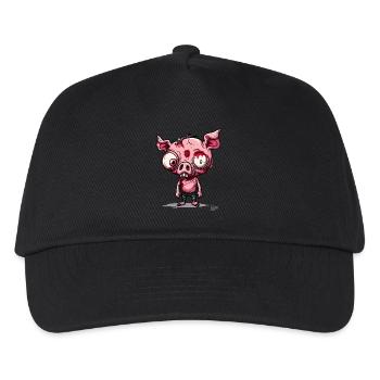 Scary little zombie piggy - Kids’ Baseball Cap - black - Front