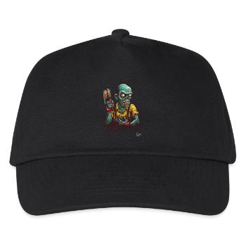 Zombie Worker : Squelette « Excusez-moi » - Casquette de baseball Enfant - noir - Devant