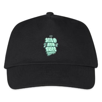 Wild and Free, Wild und frei - Kinder Basecap - Schwarz - Vorne