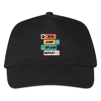 Dock Diving Dire Dog Diving Dock Diving Cadeau - Casquette de baseball Enfant - noir - Devant