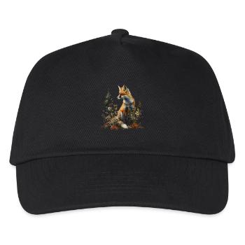 Funny Fox Fox Art Animal Nature Wildlife Animals - Kids’ Baseball Cap - black - Front