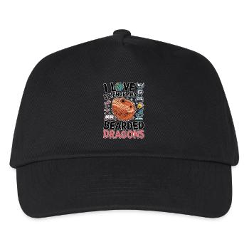 Bearded Dragon Science Student Bearded Dragon Gift - Kids’ Baseball Cap - black - Front
