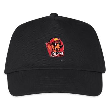 Hot Dawg : Le hot-dog hot-dog - Casquette de baseball Enfant - noir - Devant