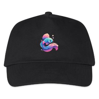 Bettas Betta Fisch Betta - Kinder Basecap - Schwarz - Vorne