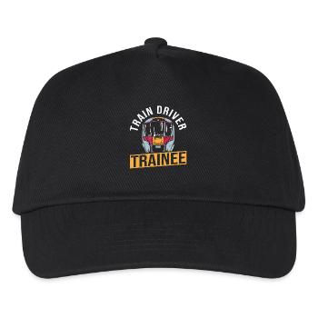 Train Driver Locomotive Train Railway Steam Locomotive - Kids’ Baseball Cap - black - Front