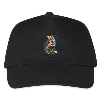 Funny Fox Fox Art Animal Nature Wildlife Animals - Kids’ Baseball Cap - black - Front