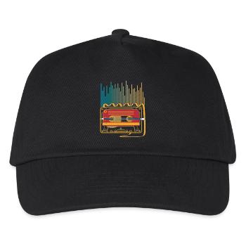 Cassette Tape Vintage Pencil Classic Music - Kids’ Baseball Cap - black - Front