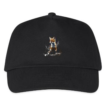 Drôle Renard Renard Art Animal Nature Animaux Animaux Sauvages - Casquette de baseball Enfant - noir - Devant