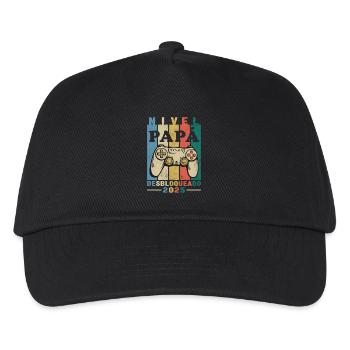 Dad 2025 Internship Funny Future Dad - Kids’ Baseball Cap - black - Front