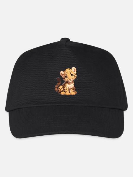 Léopard léopard - Casquette de baseball Enfant - noir