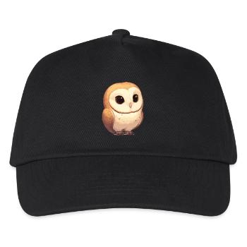 Barn Owl Schleiereulen Schleiereule - Kinder Basecap - Schwarz - Vorne