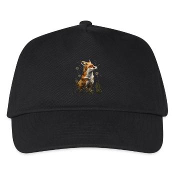 Funny Fox Fox Art Animal Nature Wildlife Animals - Kids’ Baseball Cap - black - Front