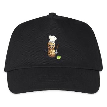 Peanut Cook Cook Cooks Cabbage Vegetables - Kids’ Baseball Cap - black - Front