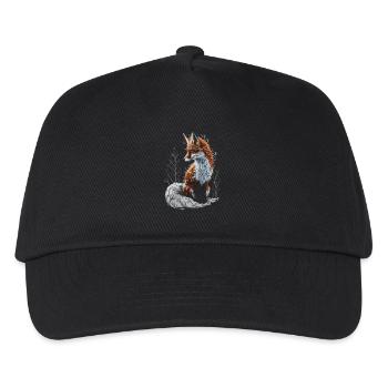 Drôle Renard Renard Art Animal Nature Animaux Animaux Sauvages - Casquette de baseball Enfant - noir - Devant