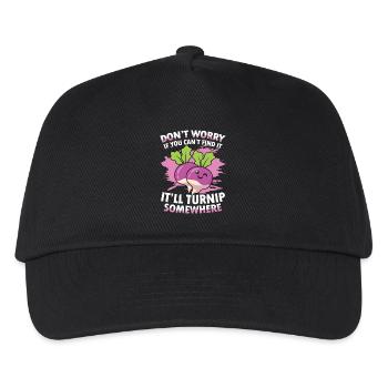 Don't Worry If You Can't Fint It Turnip Somewhere - Kinder Basecap - Schwarz - Vorne