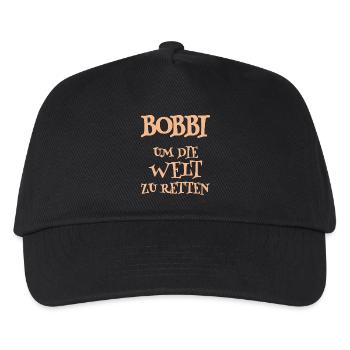 Aide Bobbi - Casquette de baseball Enfant - noir - Devant