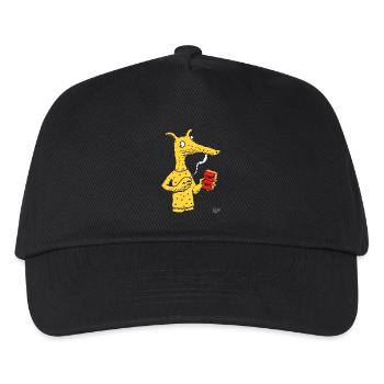 Créature fourmilier avec une brique - Casquette de baseball Enfant - noir - Devant
