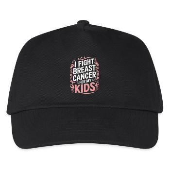 Breast cancer defeated - Malignant tumor - Kids’ Baseball Cap - black - Front