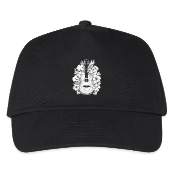 Ukulele Cartoon - Kids’ Baseball Cap - black - Front