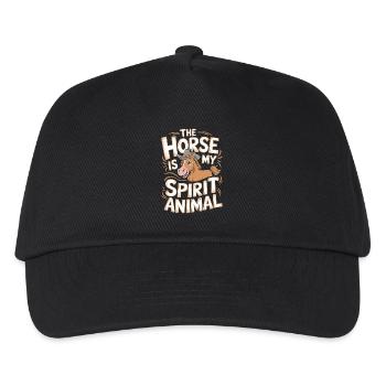 Pferd The Horse Is My Spirit Animal Pferd - Kids’ Baseball Cap - black - Front