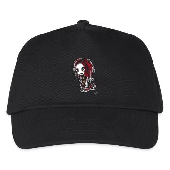 Emo Punk Worm Girl Horror - Kids’ Baseball Cap - black - Front