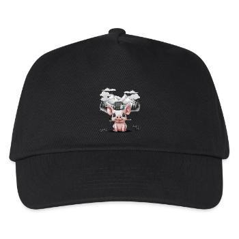Piglet Mountains Mountaineers Mountaineers Mountains Nature - Kids’ Baseball Cap - black - Front