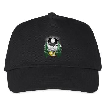 grenouille grenouilles hamac chill sortir nature - Casquette de baseball Enfant - noir - Devant