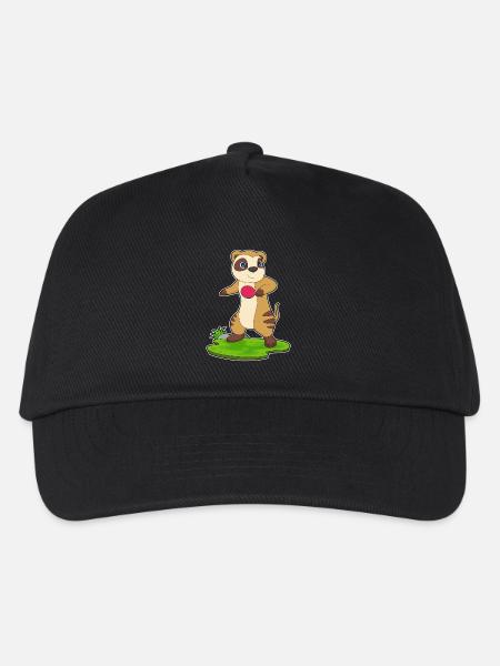 Erdmännchen Tischtennis Tischtennisschläger - Kinder Basecap - Schwarz