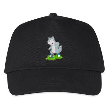 Wolf Inline skating Inline skates - Kids’ Baseball Cap - black - Front