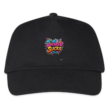 Les devoirs sont ennuyeux ! L’école aussi ! - Casquette de baseball Enfant - noir - Devant