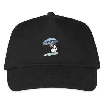 rodent rat umbrella rainy weather children child - Kids’ Baseball Cap - black - Front