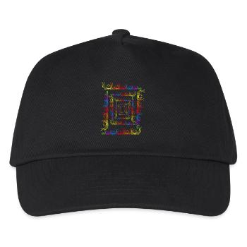 Regenbogen Schnecken LGBT Schnecke Schneckenhaus - Kinder Basecap - Schwarz - Vorne