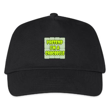 Pretend I'm a Crocodile - Crocodile Costume - Kids’ Baseball Cap - black - Front