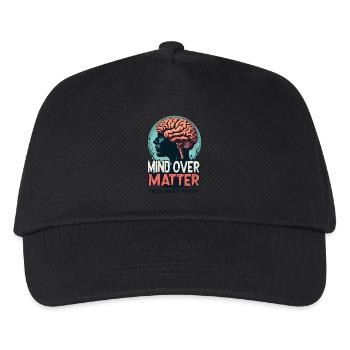 MIND OVER MATTER - Kids’ Baseball Cap - black - Front