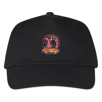 Pretty In Pink Wicked With Pumpkins für Frauen - Kinder Basecap - Schwarz - Vorne