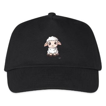 Mignon petit mouton - Casquette de baseball Enfant - noir - Devant