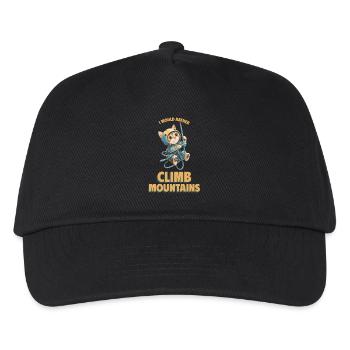 Je préfère escalader les montagnes Bergklettern Katze - Casquette de baseball Enfant - noir - Devant