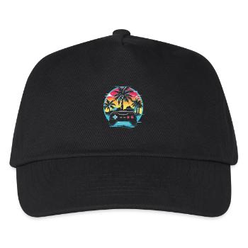 Jeux Vidéo Vaporwave - Casquette de baseball Enfant - noir - Devant