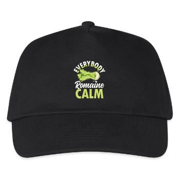 Everybody Romaine Calm für Veganer und - Kinder Basecap - Schwarz - Vorne