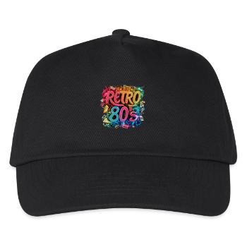 I Love The 80s für alle die 80s lieben - Kinder Basecap - Schwarz - Vorne