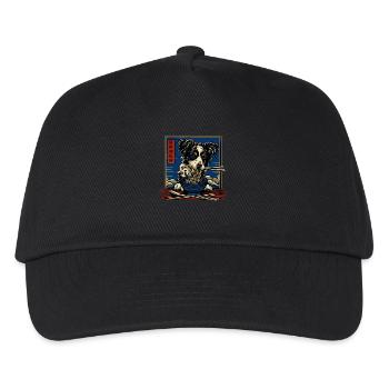 Motif Chien Manga Ramen Nouille Chien Anime Art - Casquette de baseball Enfant - noir - Devant