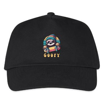 GOOFY Skater Sloth - Funny Skater Outfit - Kids’ Baseball Cap - black - Front