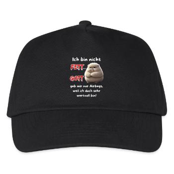 Je ne suis pas grosse... Dieu ne m’a donné que des airbags - Casquette de baseball Enfant - noir - Devant