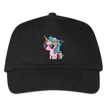 Licorne - Casquette de baseball Enfant - noir - Devant